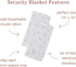 Lulujo Security Lovey Blankets Unisex Softest Breathable Cotton Muslin Security Blanket Set with Silky Satin Trim| Neutral Comforting Blanket for Girls & Boys| 16in x 16in| Daisies by lulujo