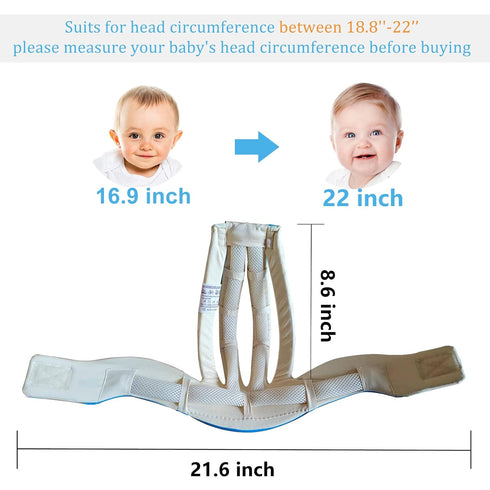 Adjustable Baby Head Protector - Lightweight Safety Helmet for Crawling, Walking, Jumping, Running, Starry Blue, 6-24
