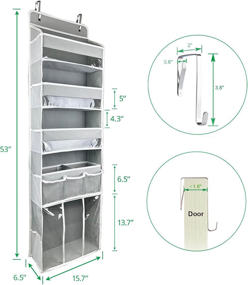 3 1 Caddy,1 Organizer,10 1 Pack. Door Hanging Storage Organizer,with Bins Movable Baby Diaper Large capacity diaper