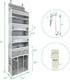 3 1 Caddy,1 Organizer,10 1 Pack. Door Hanging Storage Organizer,with Bins Movable Baby Diaper Large capacity diaper