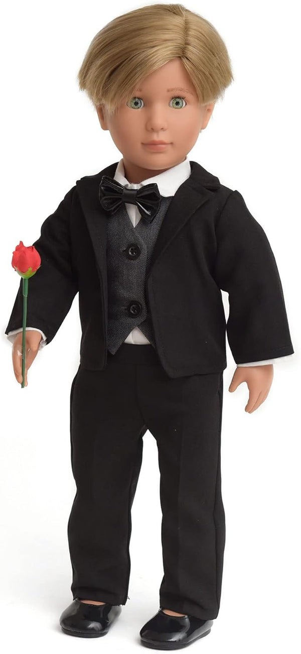 Doll Clothes First Communion Wedding Suit Set for American 18 inch Boy Dolls