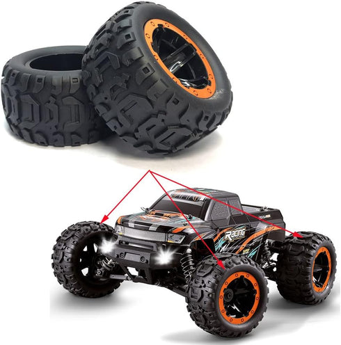 4pcs/Set Remote Control Vehicle Tires for 1/16 1/14 1/12 RC Car Off-Road Vehicle Accessories