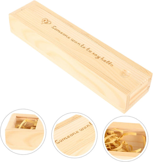 Pregnancy Test Case Holder Wooden Box Announcement Sign for Pregnant Women Multifunctional Keepsake Organizer