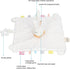 Baby Bunny Security Blanket Chewable Accompany Enrich Senses Baby Teether Blanket