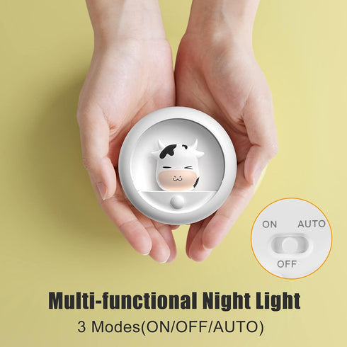 3 AIMILAR Night Light, Rechargeable Motion Sensor Light with Adjustable Brightness and Mounting Options, Ideal Kids