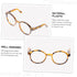 Toyvian 2pcs Clear Glasses for Kids DIY Doll Supplies, Round Retro Decorative Glasses