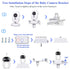 Baby Monitor Mount Holder Compatible with Infant Optics DXR-8 Pro, Nanit N322NW, ANMEATE SM935E, and More