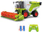 RC Farm Tractor Toy for Kids, 2.4G Remote Control Combine Harvester Truck with Sounds, Lights, 1:24 High Simulation