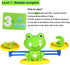 Frog Balance Cool Math Counting Game, Educational Early Learning Scale STEM Toys Gifts for Preschool Toddlers Kids Age