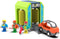 Car Wash Station Playset Toy for Wooden Train Track, Creative Pretend Play Toy Vehicles Accessory for Toddlers