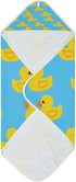 Nesatuwa Girl,30x30 Inch Yellow Rubber Ducks Baby Hooded Towel,Soft Absorbent Muslin Cotton Baby Bath Towels for Boy
