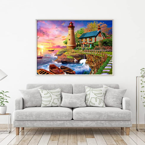 Jigsaw Puzzles for Adults: 1000 Piece Lighthouse Puzzle
