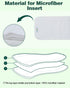 Pack 12, 3-Layer Babygoal Reusable Cloth Diaper Inserts of Absorbent & Breathable Liners, Microfiber Inserts for Cloth