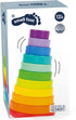 Wooden Large Rainbow Stacking Tower by Small Foot, Classic Educational Game for Toddlers, Ages 18+ Months