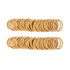 100 Pcs Baby Hair Ties, Gold Hair Bands for Thin Hair, No Metal Ponytail Holder for Kids