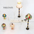 1/12 iLAND Scale Accessories of Dollhouse Lights, Classic Miniature Lamp w/Plug for Dollhouse Decoration, Mosaic