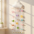 Suncalla 31.5 Inch Long Bow Holder for Girls Baby White Clouds Hair Bows Clip Organizer Baby Hair Accessories Storage
