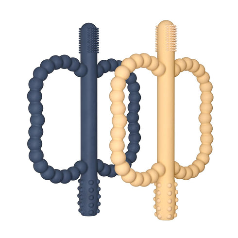 2 Pack Baby Silicone Teething Toys, Teething Sticks for Babies,Silicone teether Tubes
