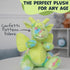 WISHPETS 12" Plush Green ConfettiSoft Dragon, Soft Stuffed Animal