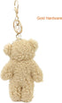 Zitokin 5" Inch Backpack Bear Plush Keychain Toys for Kids with Purple Heart Stuffed Teddy Plushie Purse Pendant Gift
