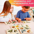 QUOKKA Wooden Puzzles for Toddlers 1-3 - 4 Set Animal and Birds Pegged Learning Toy for Kids Gift