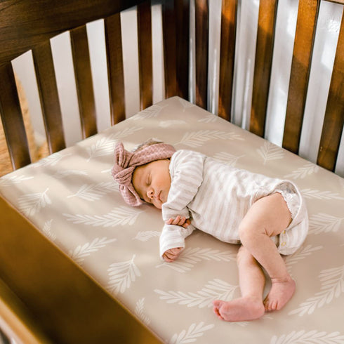 Stretch Ultra Soft Jersey Knit Fitted Crib Sheets Set, 2 Pack, Fits All Standard Crib Mattress Pads, Stylish Flora,