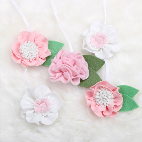 12 The Peanutshell Crib Mobile for Girls - Pink Musical Baby Crib Mobile with Lullabies, Flower Baby Mobile Crib Pink