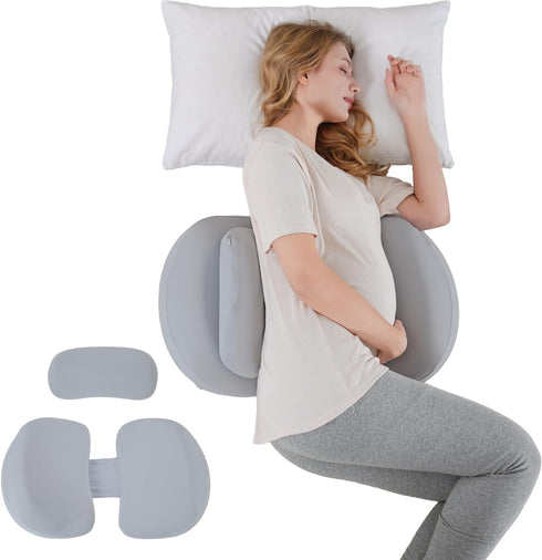 YZCCtixi Pregnancy Pillows for Sleeping, Memory Foam Maternity Pillow with Cooling Pillowcase, Support