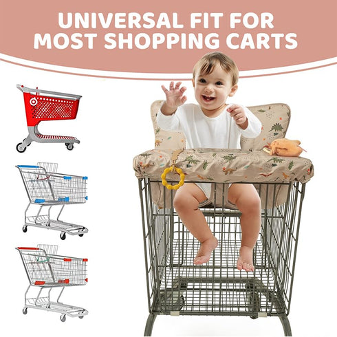 2 1 Shopping Cart Cover for Baby in High Chair Covers for Restaurant Comfortable Grocery Cart Seat Covers for Infant