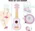 Sets 2 3 Kids Guitar for Girls, Wooden Musical Instruments Toys with Ukulele, Tambourine, Maracas, Harmonica, Mini Band