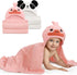 Toddler Bath Towels Age 1-2, Soft Absorbent Animal Hooded Towel for Kids