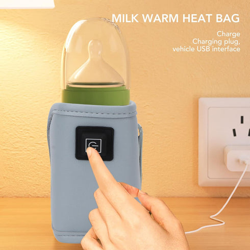 WiseZythum 3 USB Milk Warm Heat Bag, Portable Electronic Breastmilk Warmer with - Level Temperature Control