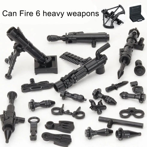 8 PCS SWAT Police Figure, Special Forces Mini Military Action Figure with Weapons and Accessories Building Blocks Set