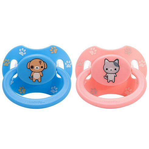 LittleForBig Bigshield Generation-II Big Sized Pacifier Printed Set - Pink Kitty and