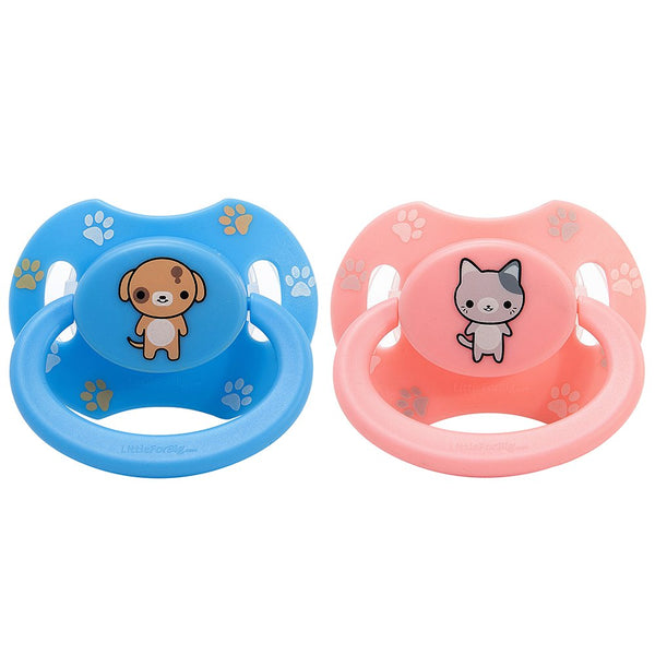 LittleForBig Bigshield Generation-II Big Sized Pacifier Printed Set - Pink Kitty and