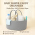Generic BEBENOVA Baby Changing Basket with Waterproof Pad, Baby Diaper Caddy Organizer, Blanket & Cotton Bag, Portable