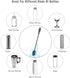 Silicone Bottle Cleaning Brush with Long Handle, 12.5" Water Bottle Cleaner for Baby Bottles and Glassware