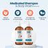 8 Oz (Pack 2) Happy Cappy Medicated Shampoo and Body Wash- Baby Dandruff Shampoo, Helps Cradle Cap and Seborrheic