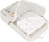 2 Pack Baby Diaper Organizer - Waterproof Pouches, Mesh Bag, Reusable, Washable or Cloth Diapers (White)