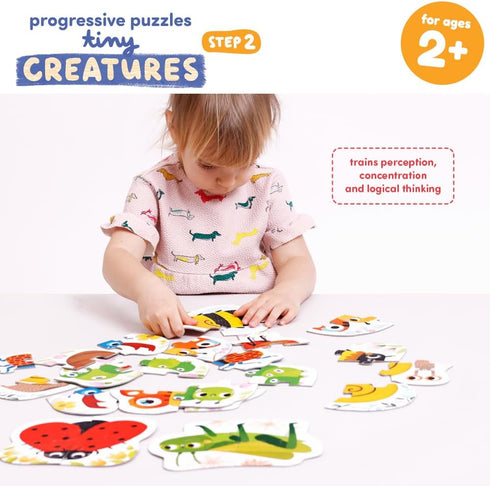 Progressive Puzzles Tiny Creatures 2+ Toddler Puzzle