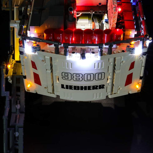 Briksmax LED Lighting Kit for Liebherr R 9800, Compatible with Lego 42100 Model