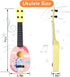 17 Inch 4 (17 inch YOLOPLUS+ Toddler Ukulele Guitar Toy Strings Mini Guitar for Kids - Children Musical Instruments