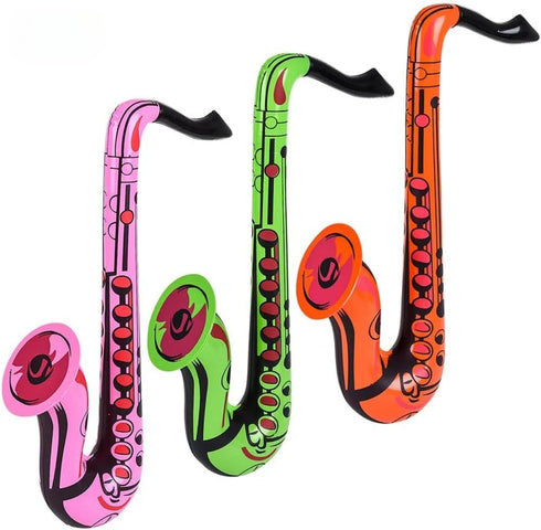 24 (Dozen) Rhode Island Novelty Saxophone Inflate