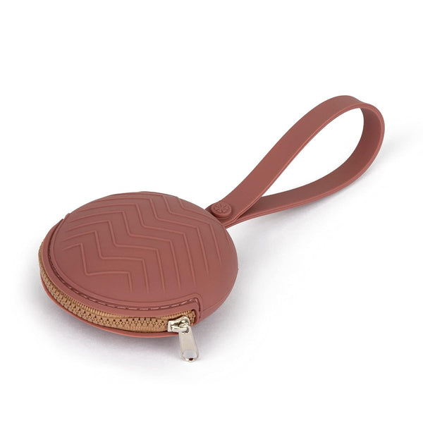 ECOVONA Silicone Pacifier Holder Case | Attaches to Strollers & Diaper Bags |