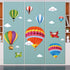 Amaonm Removable Creative 3D Hot Air Balloon Wall Decals, Kids Room Art Decor Stickers