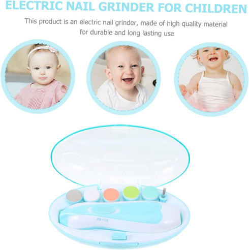 Trimmer Electric Nail File for Boy Girl Safe and Portable Boy Girl Nail and Polisher Tool with Fine Grinding Head