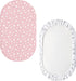 Set 4 Pack Bassinet Sheets for Baby Girl, Universal Fit for Oval, Hourglass and Rectangular Mattress, Pink