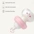 0+ 2.7oz/80ml 2.7oz (Pack 2)) YOHKOH Newborn Glass Baby Bottles with Slow Flow Nipple for Months, Wide Neck Feeding