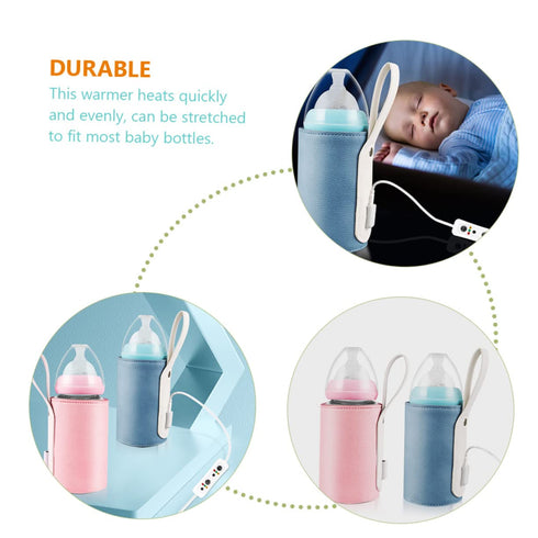 Totority Portable USB Bottle Warmer Temperature Fit for Bottles for Travel Go Feeding Quick Heating and Convenient