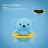 LIOOBO Bath Thermometer Water Temperature Tester with Bear Shape Floating Design, Easy-Read Display, Safe for Bathtub